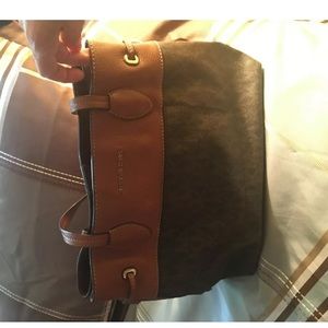 Michael Kors Brown PVC SIGNATURE Marina tote